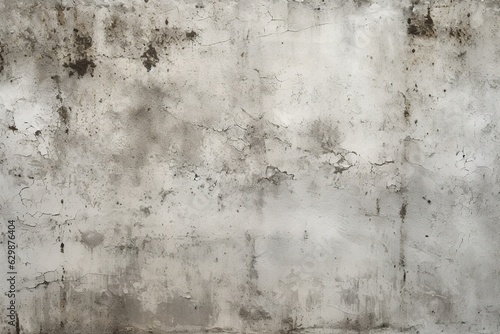 Light grungy concrete wall background texture. Ai generative art.