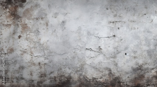 Light grungy concrete wall background texture. Ai generative art. © W&S Stock