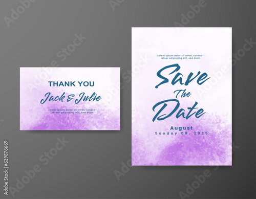 Wallpaper Mural Save the date with watercolor background. Design for your invitation. Torontodigital.ca