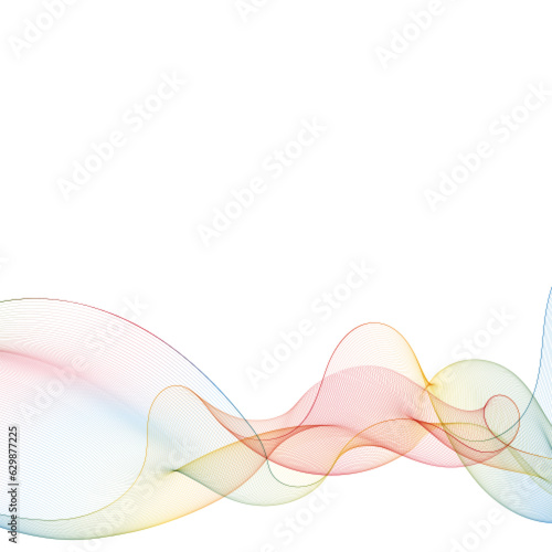 Vector abstract color wave. Design element. Template for presentation, advertising, brochure. eps 10