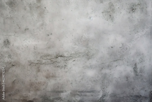 Generative AI : White cement wall texture and background.