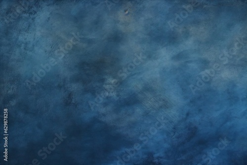 Generative AI : Beautiful Decorative Navy Blue Stucco Wall Background. Art Abstract Grunge Texture Web Banner With Copy Space for design