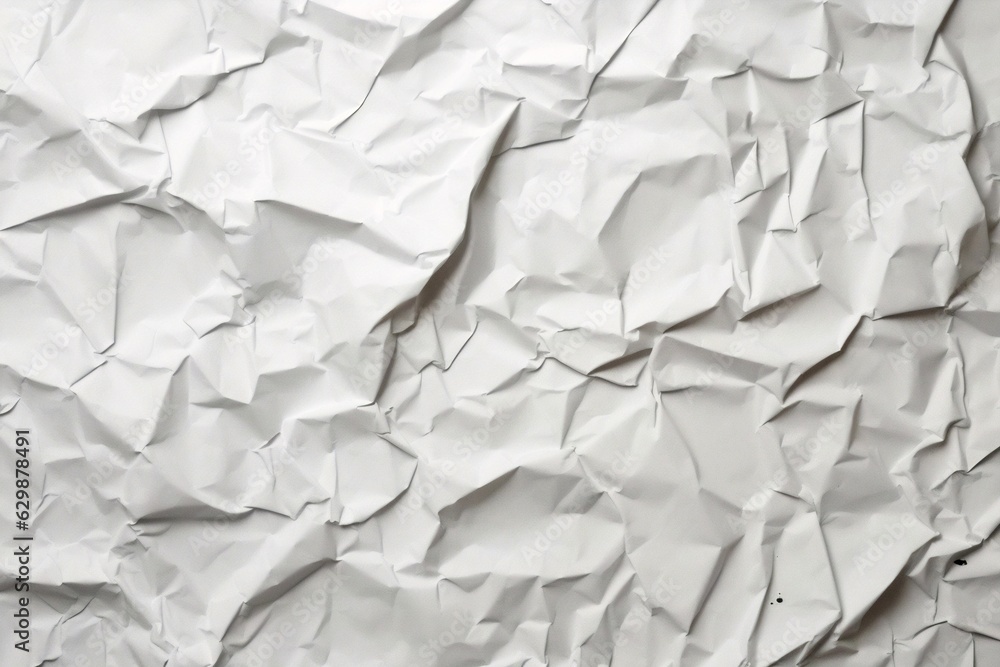Generative AI : white creased poster texture Generative AI : white creased poster texture