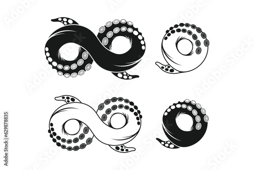 Tentacle logo design element for your business