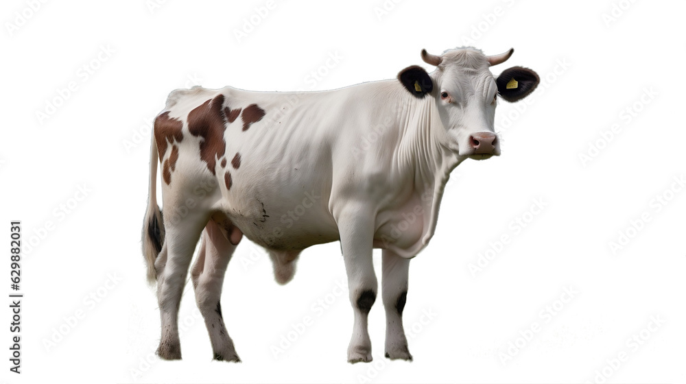 Transparent Pastoral Tranquility: Cows Standing - Captivating Stock Image for Sale. Transparent background