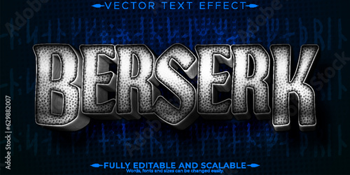Viking text effect, editable nordic and rune text style