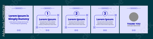 carousel or microblog template for social media post