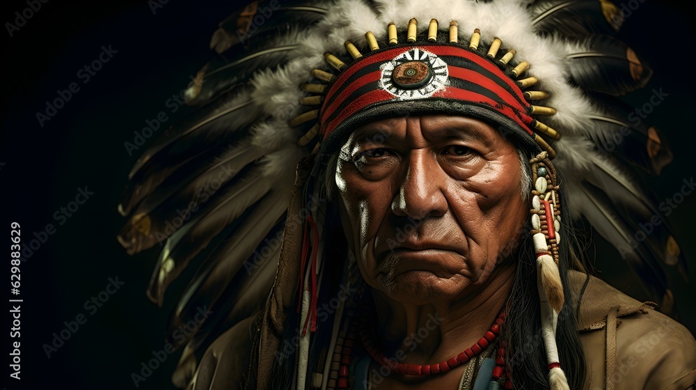 Fototapeta premium Us indeginous day , Generative ai .