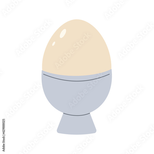 Boiled egg icon vector illustration on isolated white background. photo
