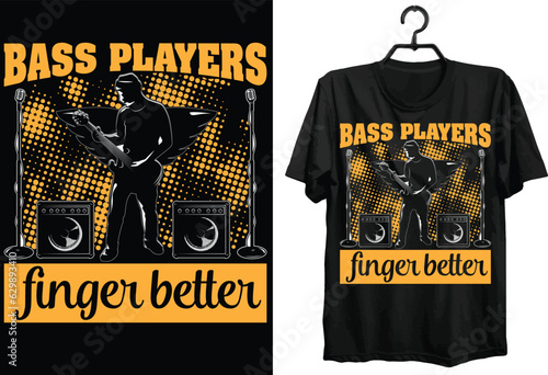 Bass Player Svg T-shirt Design. Funny Gift Bass Player T-shirt Design For Music Lovers. Typography, Custom, Vector, Svg t-shirt design. World All Bass Player T-shirt Design For Bass Lovers