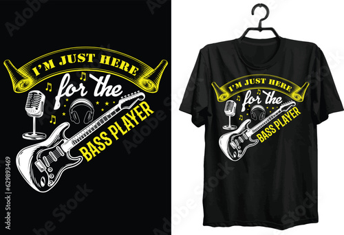 Bass Player Svg T-shirt Design. Funny Gift Bass Player T-shirt Design For Music Lovers. Typography, Custom, Vector, Svg t-shirt design. World All Bass Player T-shirt Design For Bass Lovers