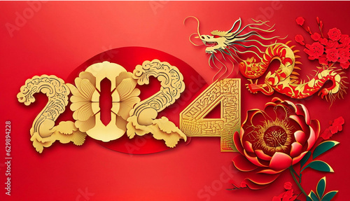 chinese new year 2024, year of the dragon