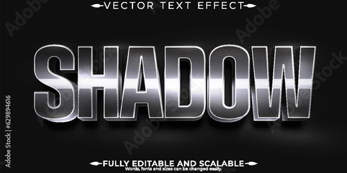 Editable text effect shadow, 3d sword and knight font style