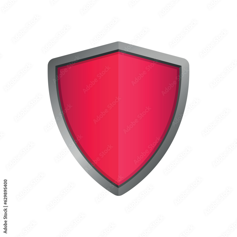 Vector red shield. Protection shield concept security label safety badge icon. Modern graphic design elements. Vector red shield. Protection shield concept security label safety badge icon. Modern graphic design elements.