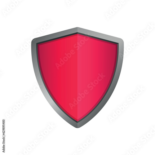 Free Download Vector red shield. Protection shield concept security label safety badge icon. Modern graphic design elements. - GFXLoad