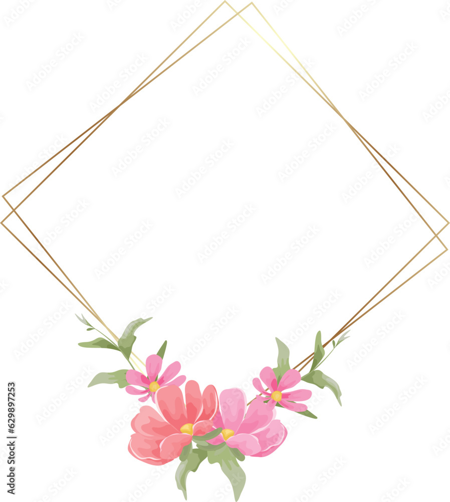 floral frame with wreath suitable for wedding invitation or greeting card floral frame with wreath suitable for wedding invitation or greeting card