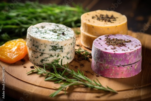 bloomy rind cheeses with herbs and spices