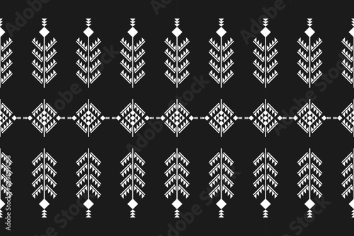 Carpet tribal pattern art. Geometric ethnic seamless pattern traditional. American, Mexican style. Design for background, wallpaper, illustration, fabric, clothing, carpet, textile, batik, embroidery.