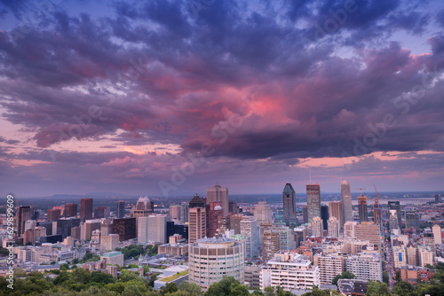 City Street Building View, Montreal, Quebec, Canada