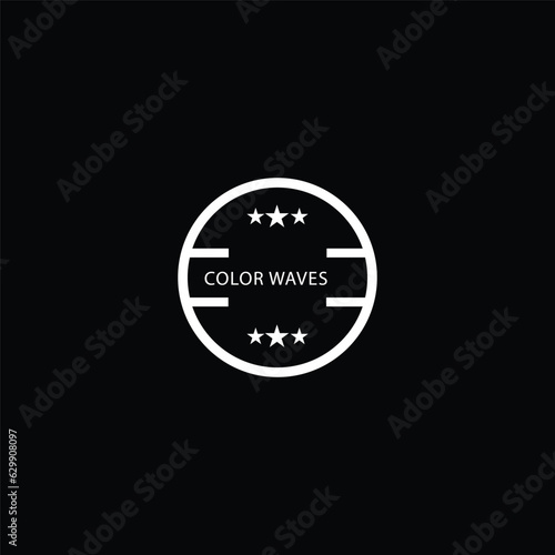 simple  circle with star copyspace logo 