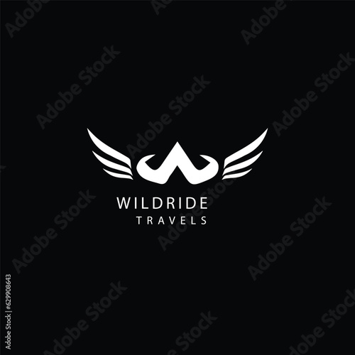black and white front shield horse head vector logo
