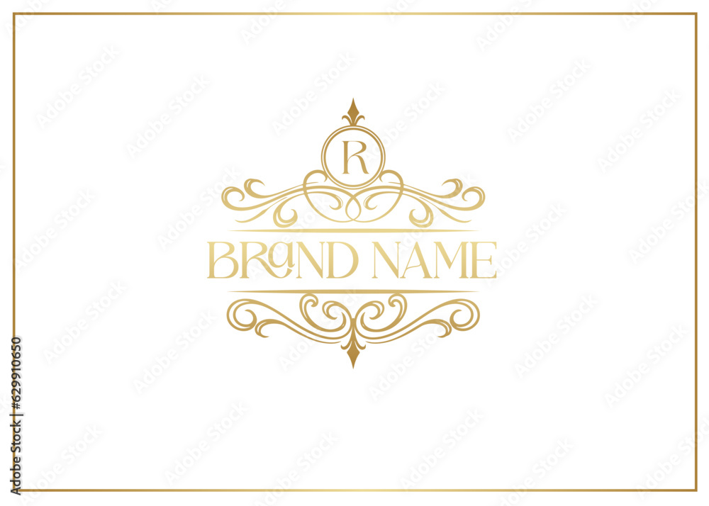 Decorative golden frame with vector ornament. Elegant, classic elements. Can be used for jewelry, beauty and fashion industry. Great for logo, emblem, background or any desired idea. Decorative golden frame with vector ornament. Elegant, classic elements. Can be used for jewelry, beauty and fashion industry. Great for logo, emblem, background or any desired idea.