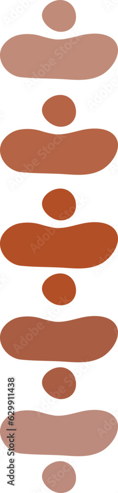 Obraz premium Bold Retro Stacked Math Symbol Division