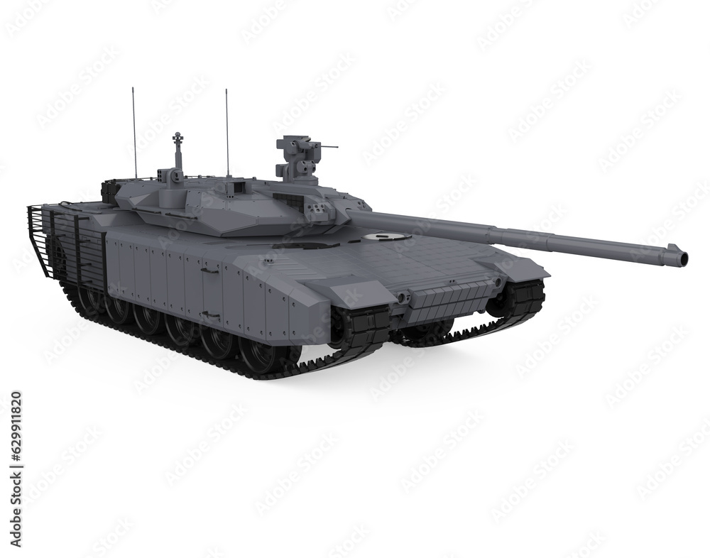 Fototapeta premium Military Tank Isolated
