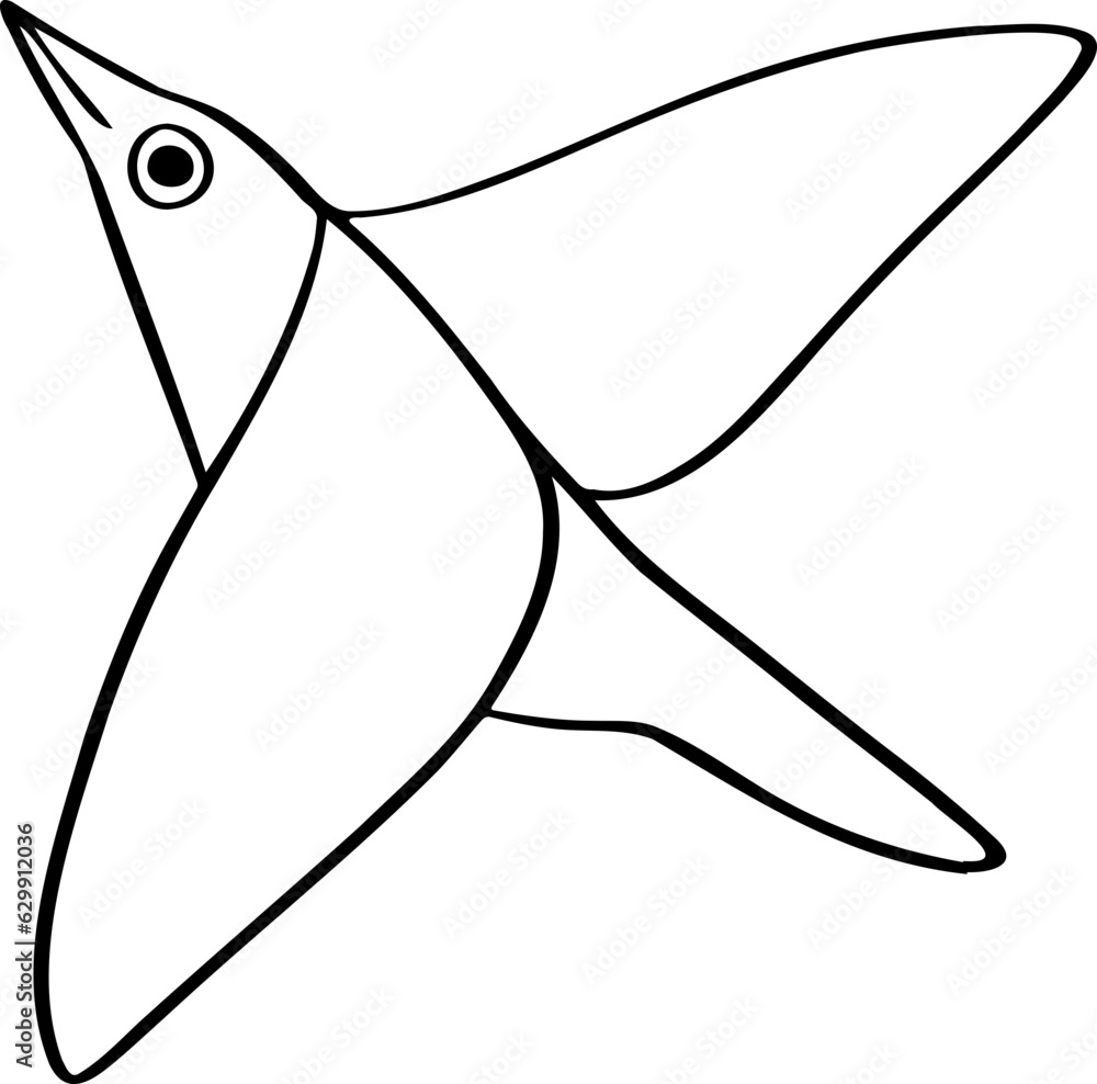 Obraz premium hand drawn bird illustration.