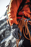 Close-up of a mountain suit - equipment