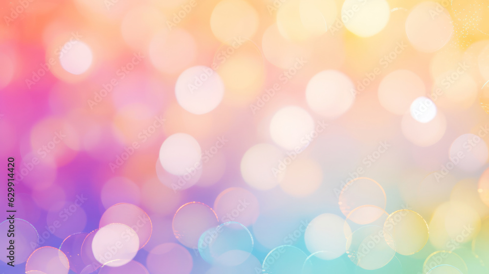Background photo of rainbow colored bokeh Background photo of rainbow colored bokeh