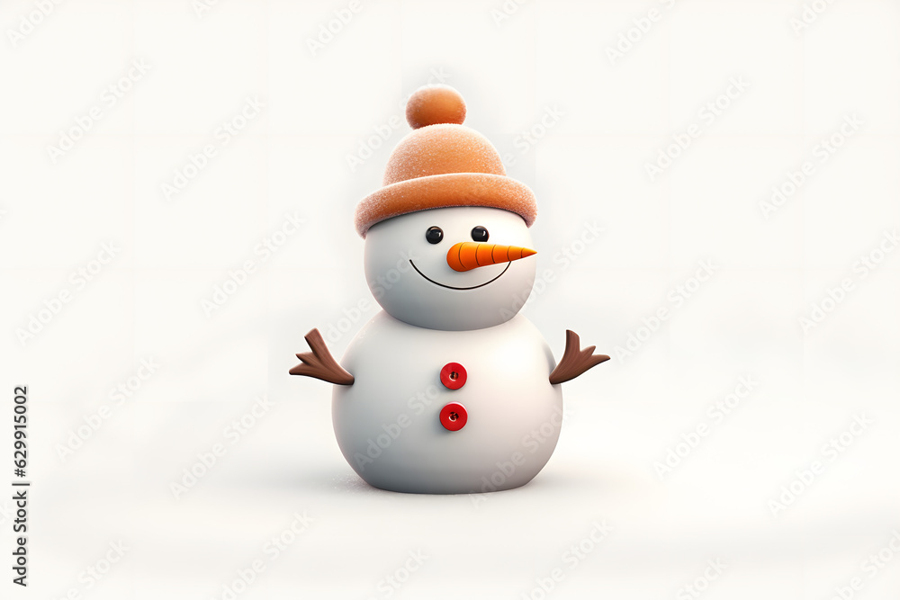 Snowman 3d animation Made with Generative AI Snowman 3d animation Made with Generative AI