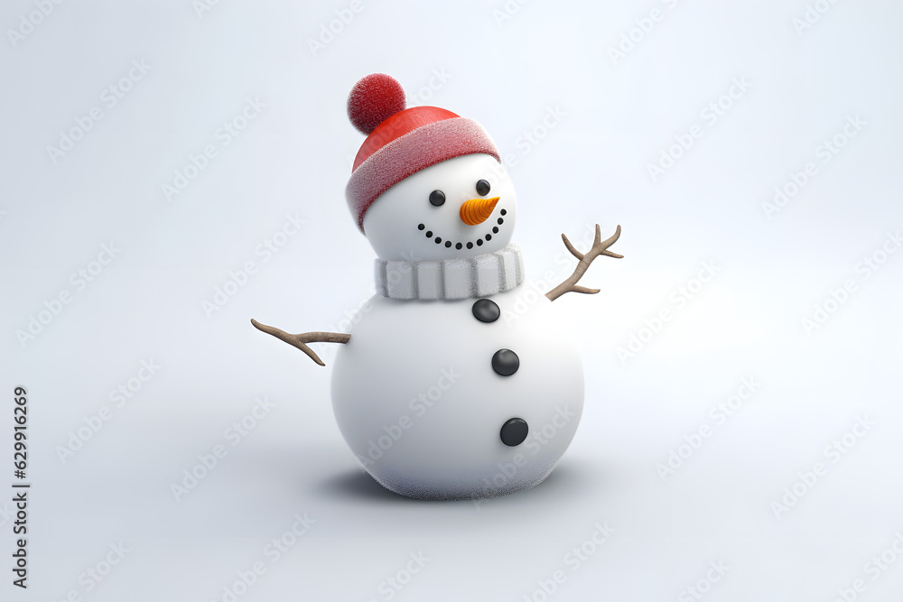 Snowman 3d animation Made with Generative AI Snowman 3d animation Made with Generative AI
