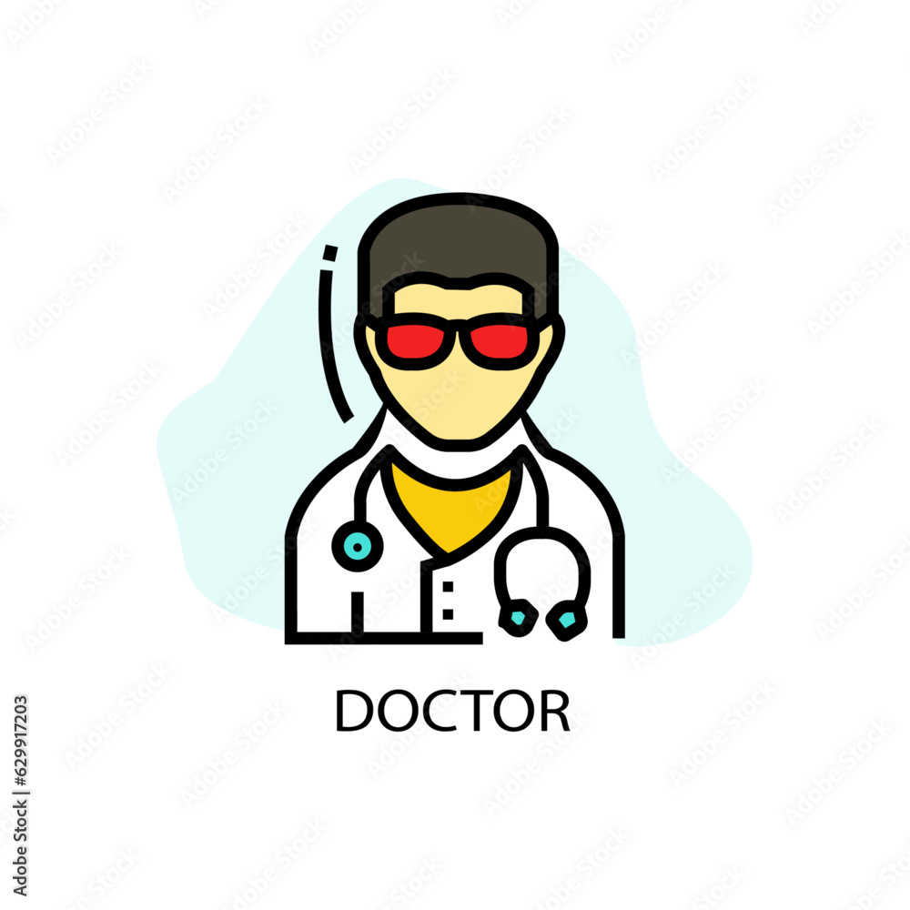 illustration of a doctor