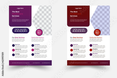 Modern Business flyer or brochure cover layout teamplate leaflet mock up annual repor book cover Abstract vector modern corporate identity photo