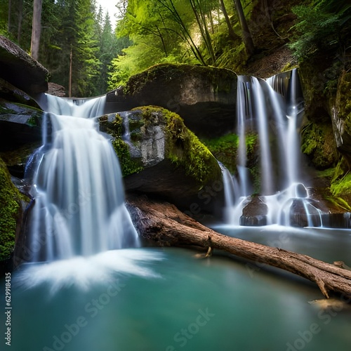 waterfall in the jungle