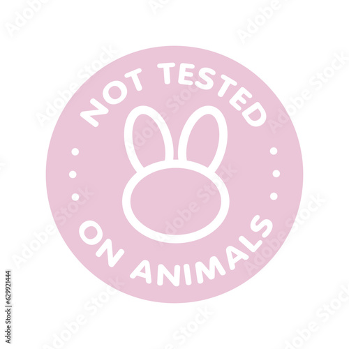 Cruelty free - not tested on animals sign icon symbol - Vector