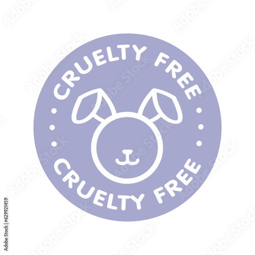 Cruelty free - not tested on animals sign icon symbol - Vector