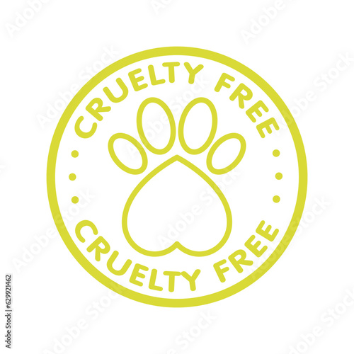 Cruelty free - not tested on animals sign icon symbol - Vector