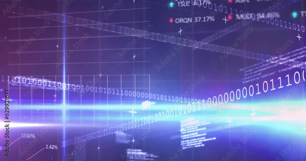 Animation of lens flares over graphs, computer language, graphs and trading boards Animation of lens flares over graphs, computer language, graphs and trading boards