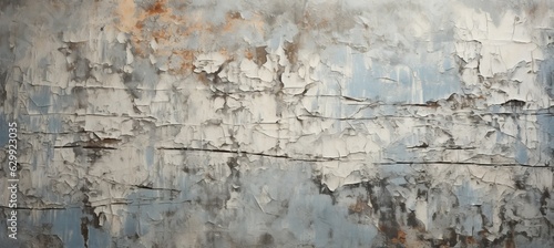 Vintage wall with cracked paint texture. Generative AI technology.