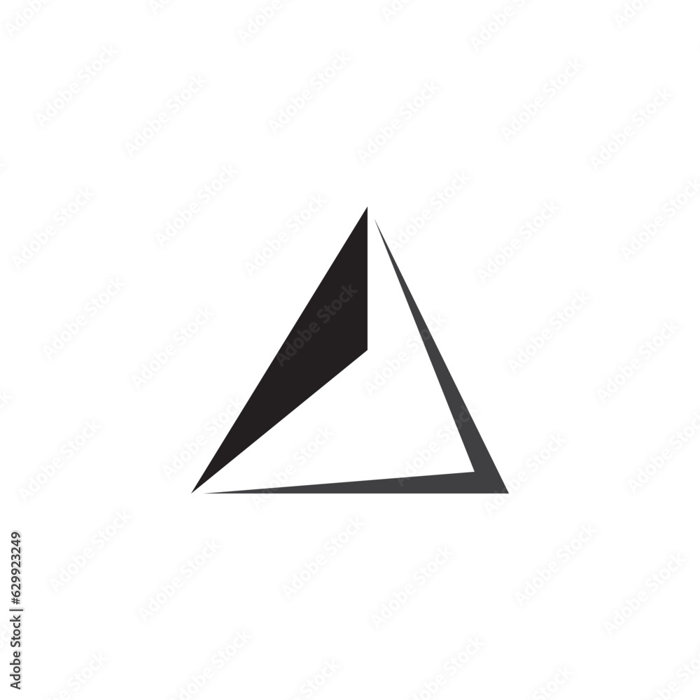 Triangle logo design vector template. Triangle logo design vector template.