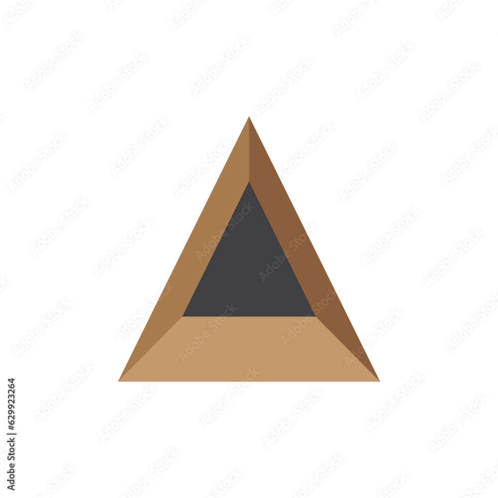 Triangle logo design vector template.