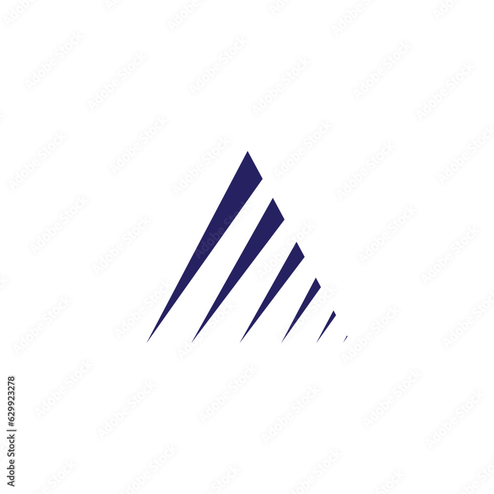 Triangle logo design vector template. Triangle logo design vector template.