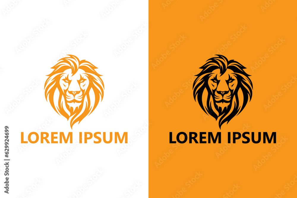 Lion logo template design vector Lion logo template design vector