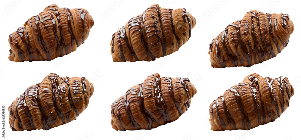 set of croissants, isolated on transparent background cutout - png - different flavors mockup for design - image compositing footage - alpha channel set of croissants, isolated on transparent background cutout - png - different flavors mockup for design - image compositing footage - alpha channel