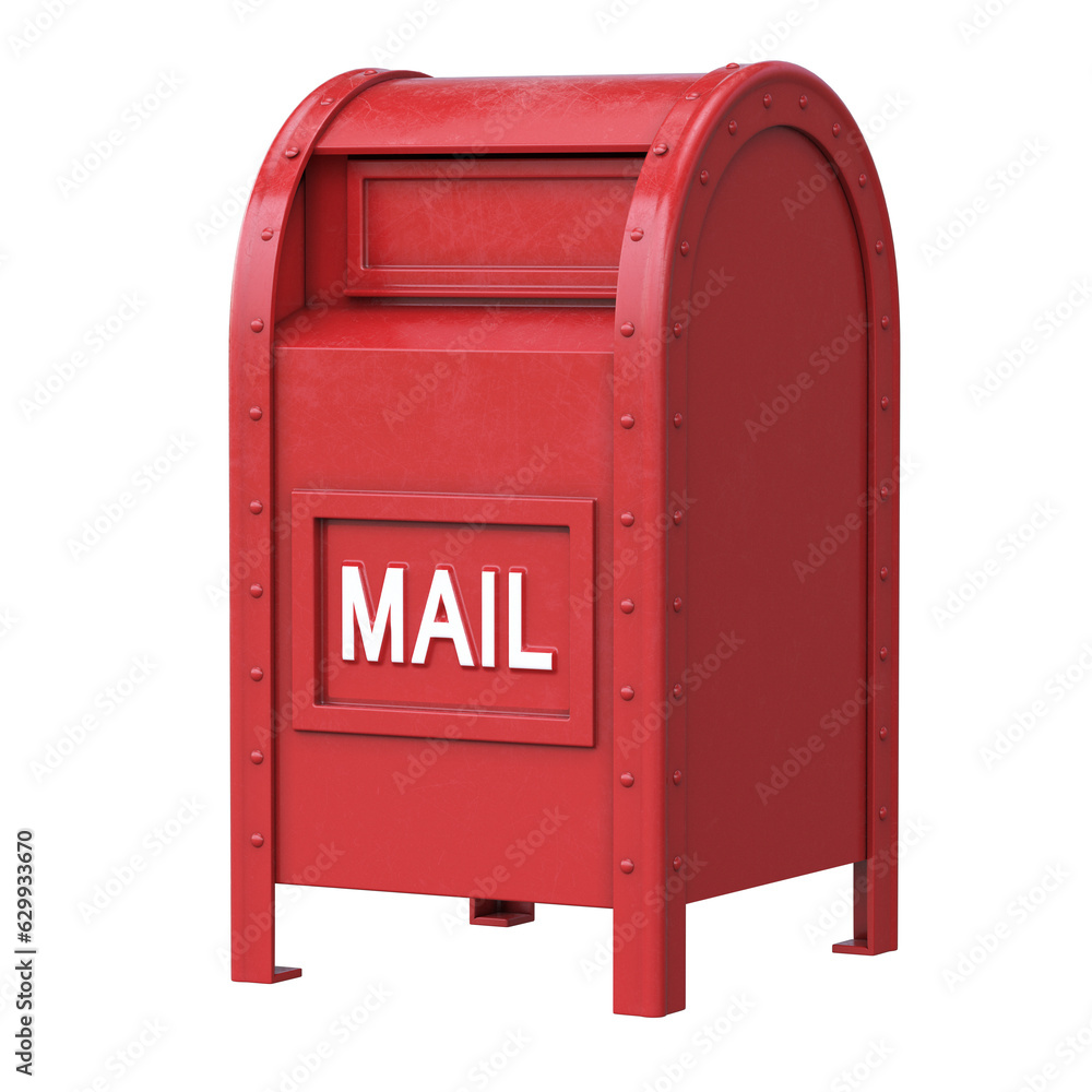 Mail box isolated from background 3d rendering Mail box isolated from background 3d rendering