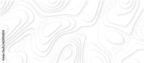Abstract White paper cut background with lines.3d realistic papercut decoration textured with wavy layers. modern wallpaper texture and 3d realistic design use for banner flyers, posters.