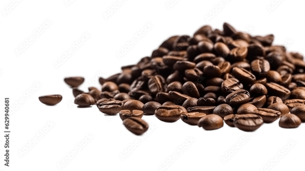 Transparent Aromatic Delight: Coffee Beans - Captivating Stock Image for Sale. Transparent background Transparent Aromatic Delight: Coffee Beans - Captivating Stock Image for Sale. Transparent background