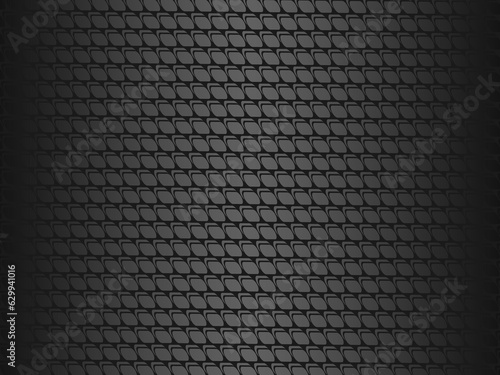 Black metal texture steel background. Perforated metal sheet.